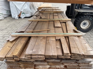 Ca. 29x Thermo Vuren Veer en Groef, 18x140mm, lengte 510cm